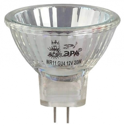 Лампа галогенная ЭРА GU4 35W 2700K прозрачная GU4-MR11-35W-12V-30CL