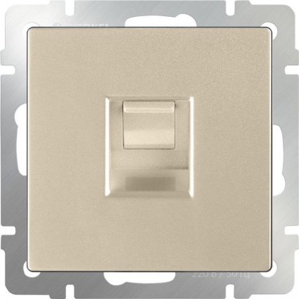 Телефонная розетка RJ-11 шампань WL11-RJ-11 4690389124525