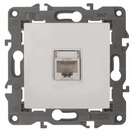 Розетка информационная RJ45 ЭРА Elegance 14-3107-01