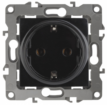 Розетка ЭРА 12 2P E Schuko со шторками 16A 250V 12-2102-06