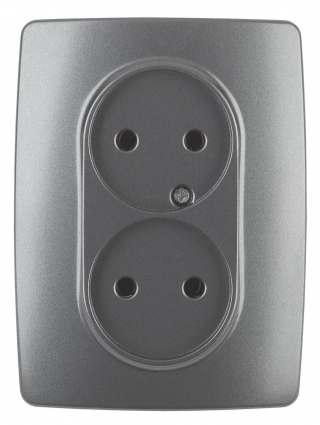Розетка ЭРА 12 2x2P 16A 250V 12-2107-12
