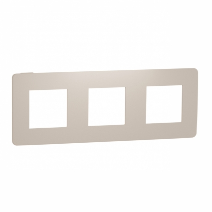Рамка 3-постовая Schneider Electric Unica New NU280644