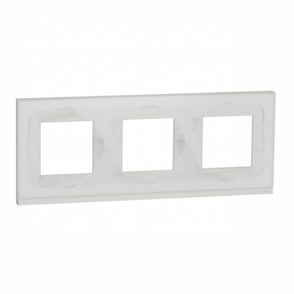 Рамка 3-постовая Schneider Electric Unica New NU600685