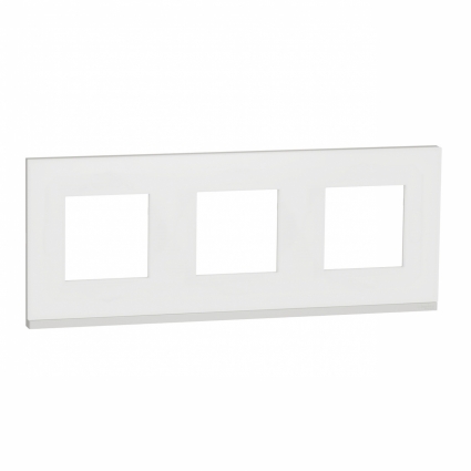 Рамка 3-постовая Schneider Electric Unica New NU600689
