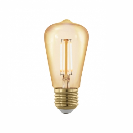 Лампа светодиодная филаментная диммируемая Eglo E27 4W 1700К золотая 11695