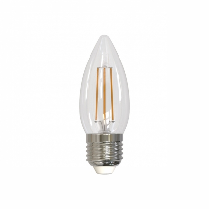 Лампа светодиодная филаментная (UL-00005162) Uniel E27 9W 3000K прозрачная LED-C35-9W/3000K/E27/CL PLS02WH