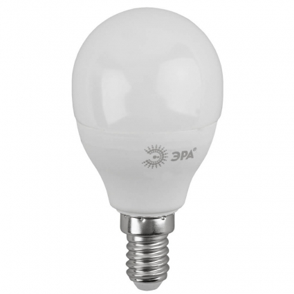 Лампа светодиодная ЭРА E14 11W 4000K матовая LED P45-11W-840-E14