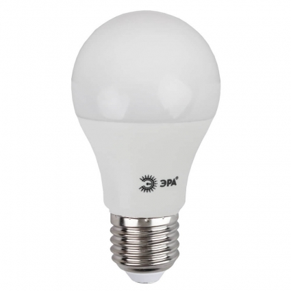 Лампа светодиодная ЭРА E27 15W 6000K матовая LED A60-15W-860-E27