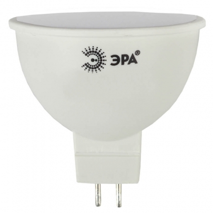 Лампа светодиодная ЭРА GU5.3 8W 4000K матовая LED MR16-8W-840-GU5.3