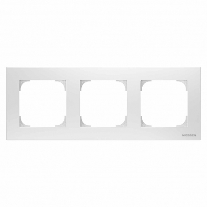 Рамка 3-постовая ABB Sky альпийский белый 2CLA857300A1101