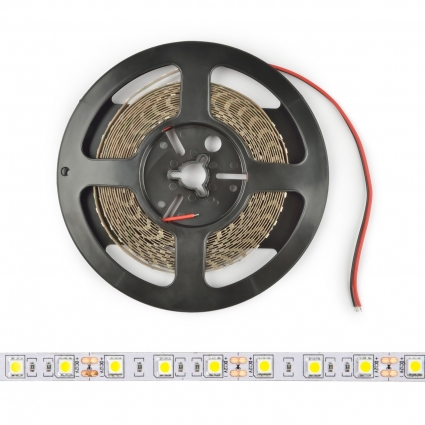 Светодиодная лента (UL-00004375) Uniel 14,4W/m 60LED/m 5050SMD RGB 5M ULS-M25-5050-60LED/m-10mm-IP20-DC12V-14,4W/m-5M-RGB PROFI