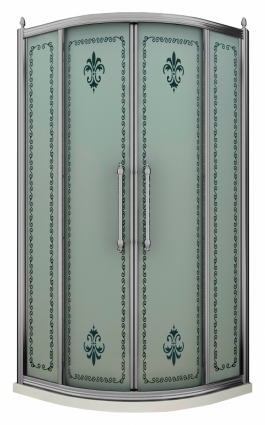 Душевой уголок Cezares Retro scorrevole R2 100 PP Cr
