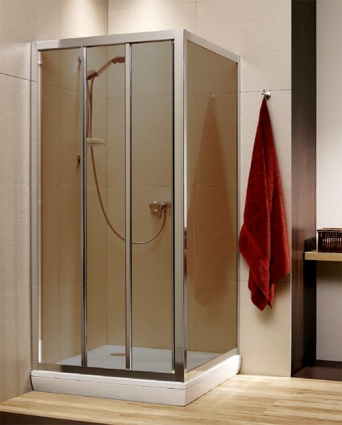 Душевой уголок Radaway Treviso DW+S 90 коричневое стекло